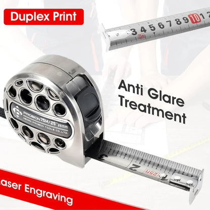 📏✨7.5m Corrosion-Resistant Stainless Steel Telescopic Metric Ruler – Precision in Every Measure!