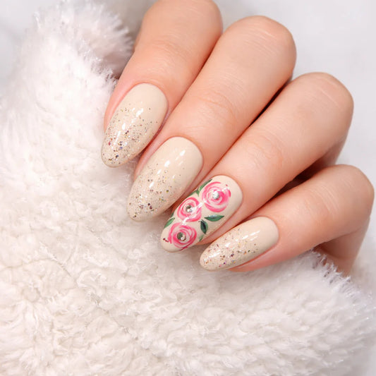 Blush Garden Grace press-on nail 💅BUY 1 GET 1 FREE