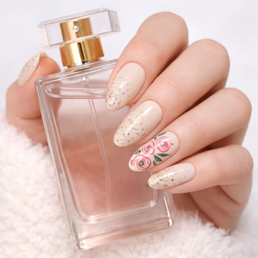 blush garden grace press-on nail 💅buy 1 get 1 free