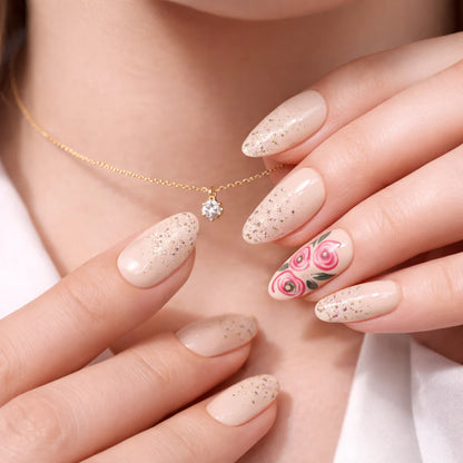 Blush Garden Grace press-on nail 💅BUY 1 GET 1 FREE