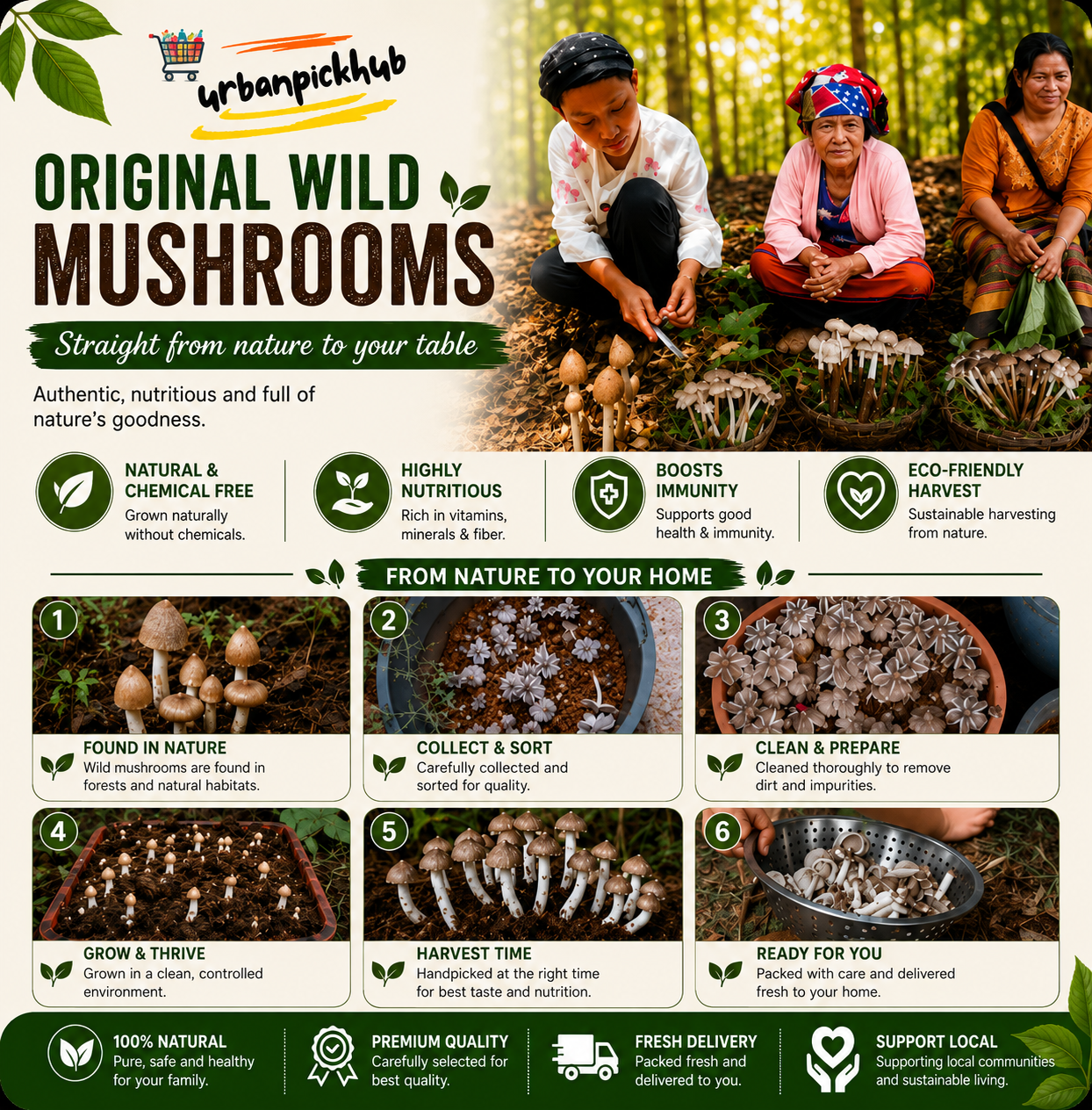 🥳2026 hot sale🥳💞50k+ sold!✨premium organic mushroom harvest grow kit seeds – buy 1 get 1 free special pack