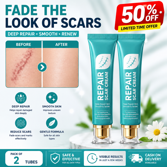 50% OFF + BUY 1 GET 1 FREE ✨ LIMITED OFFER 🔥 Advanced Scar Repair Cream💎