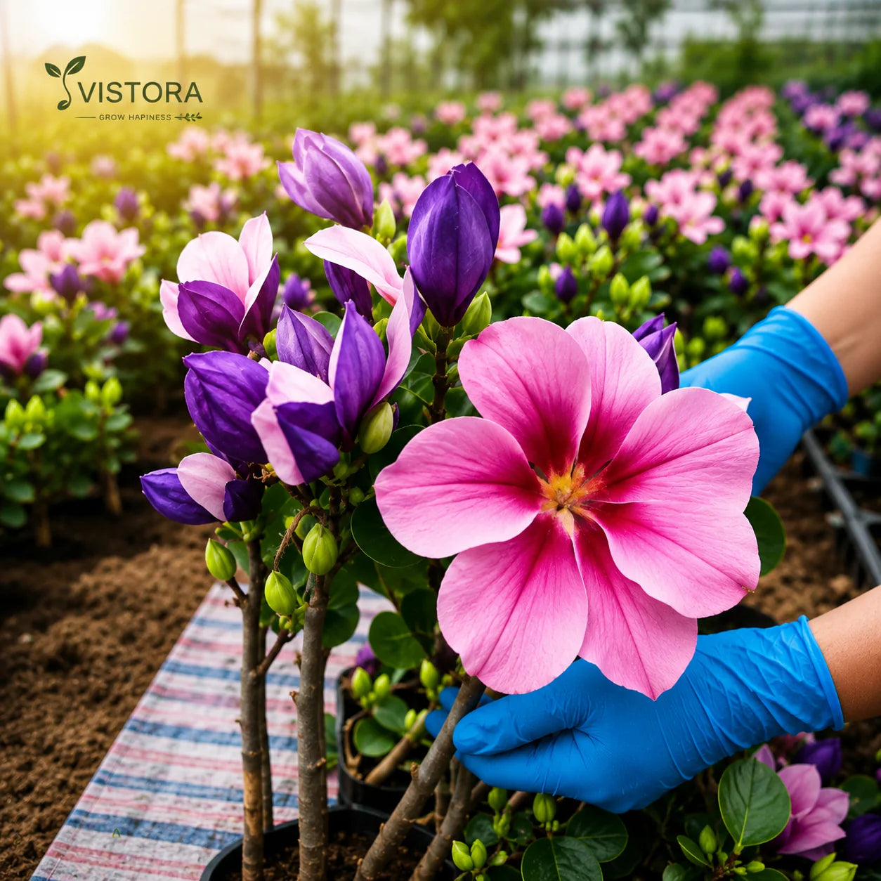 magnolia liliiflora (purple orchids) bulbs 🌸 flowers hide the leaves, fragrance fills the air🌸buy 4 get 4 free bulbs🌸