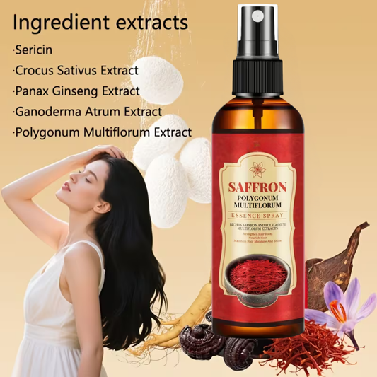 🔥Last day special, 50% off🔥【Grey Hair No Longer Grows】Saffron Essence Spray from White to Black🔥 BUY 1 GET 1 FREE! 🔥