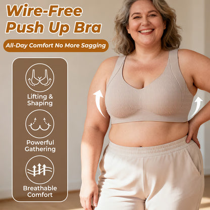 🎁3-Pack🔥Super Firming Wire-Free Push Up Bra All-Day Comfort No More Sagging (3-Pack Value Set)